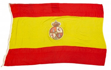 Spanish Style Ship's Flag and American Red Cross Flag